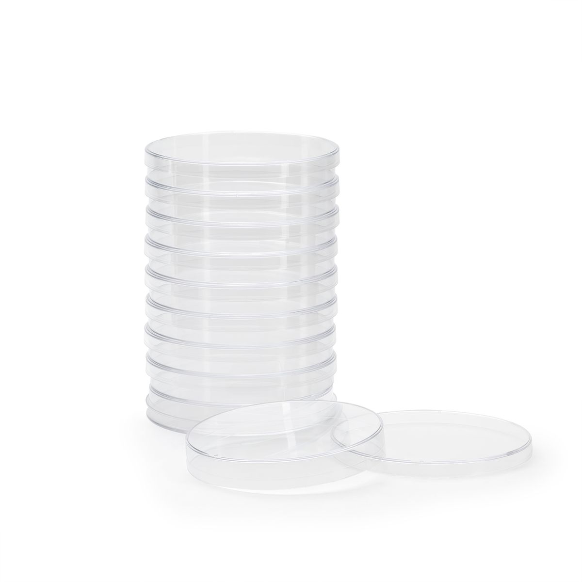 GENERICO - Placas Petri de Plástico de 90 X 15 MM Sin Divisiones BOLSA 10 UND