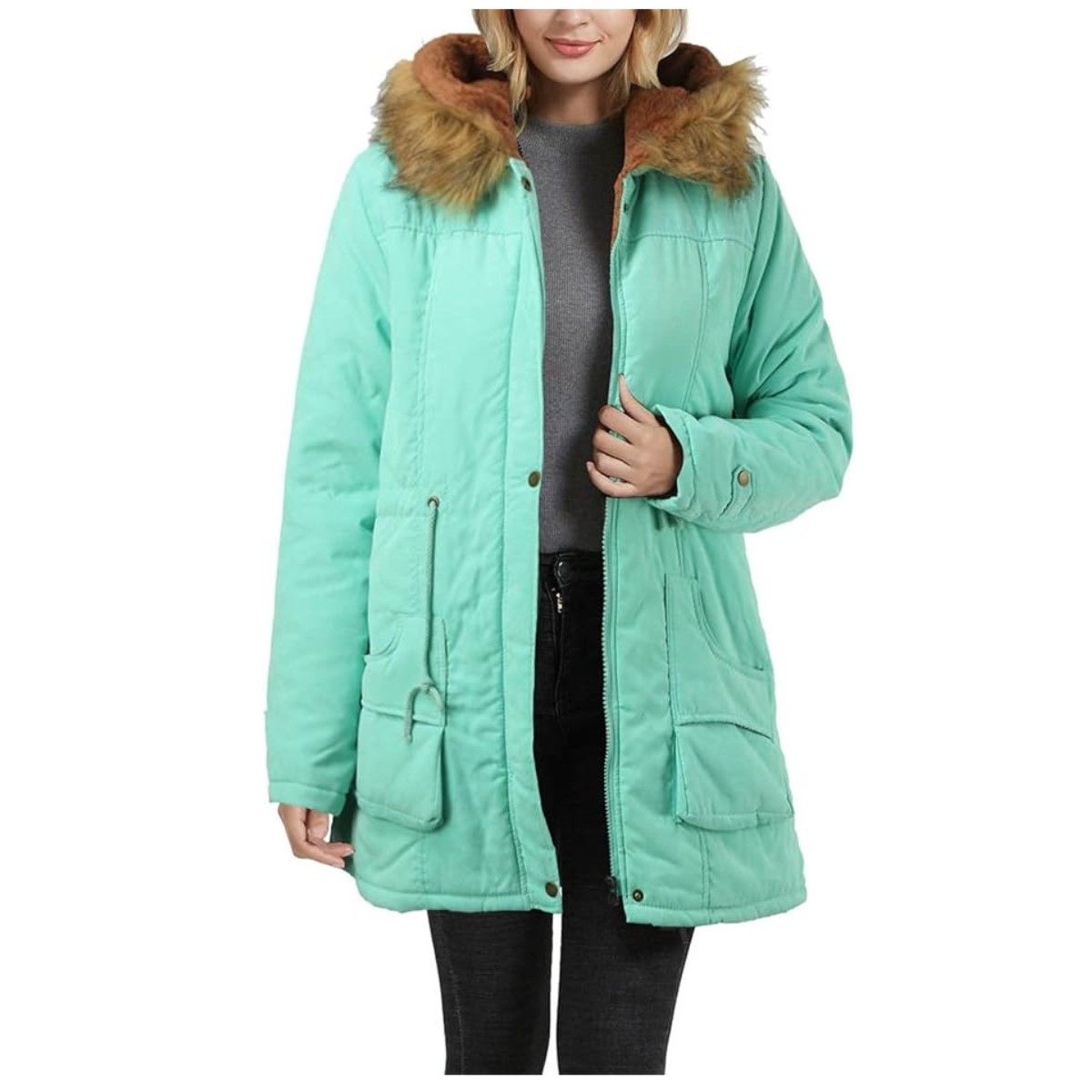 GENERICO - Casaca Parka Abrigo de Invierno para Mujer