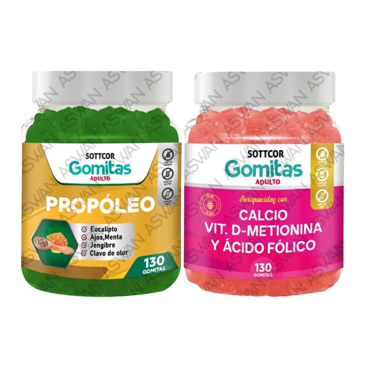 GENERICO - PACK ADULTO PROPOLEO & CALCIO 130 GOMITAS - SOTTCOR