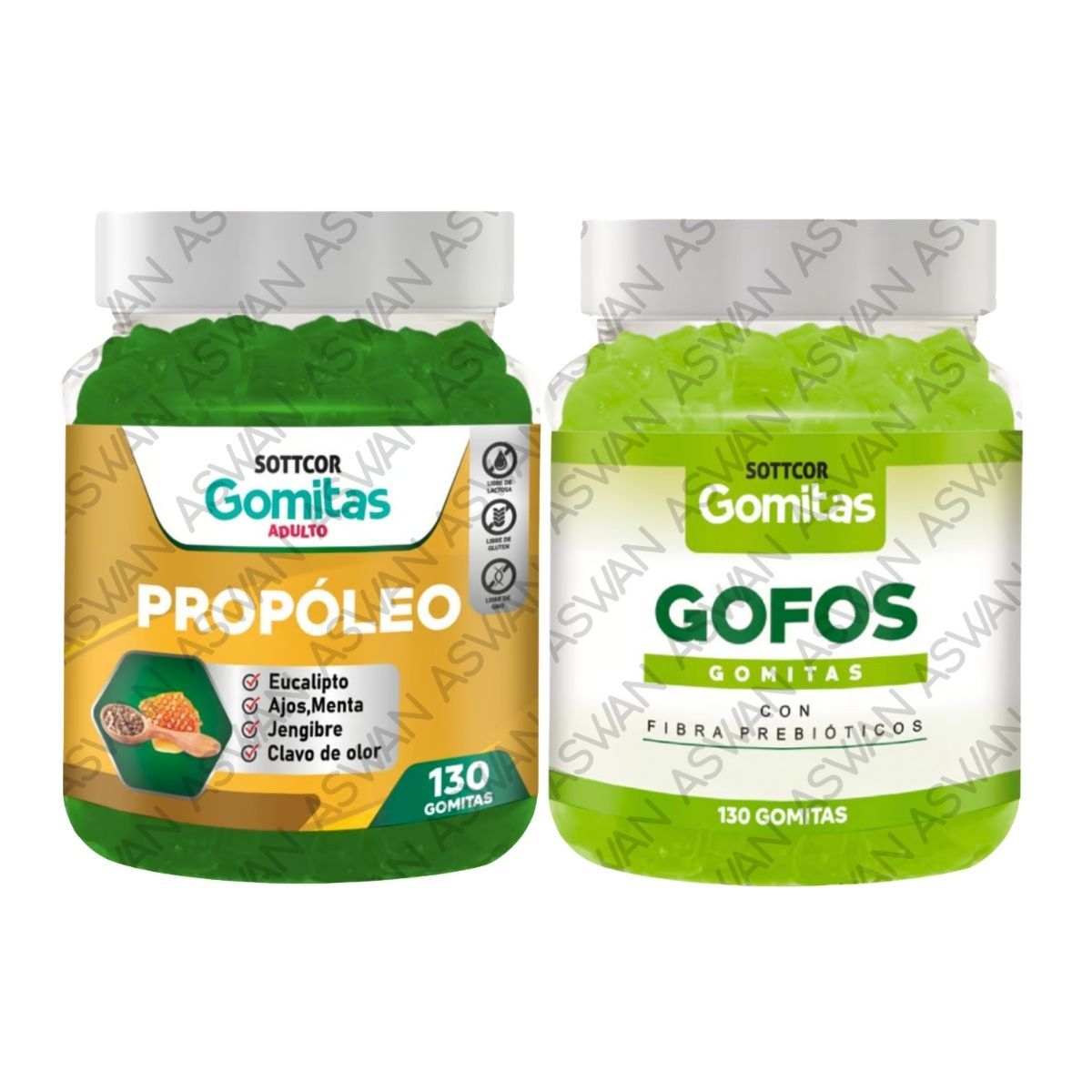 GENERICO - PACK ADULTO PROPOLEO & GOFOS 130 GOMITAS - SOTTCOR