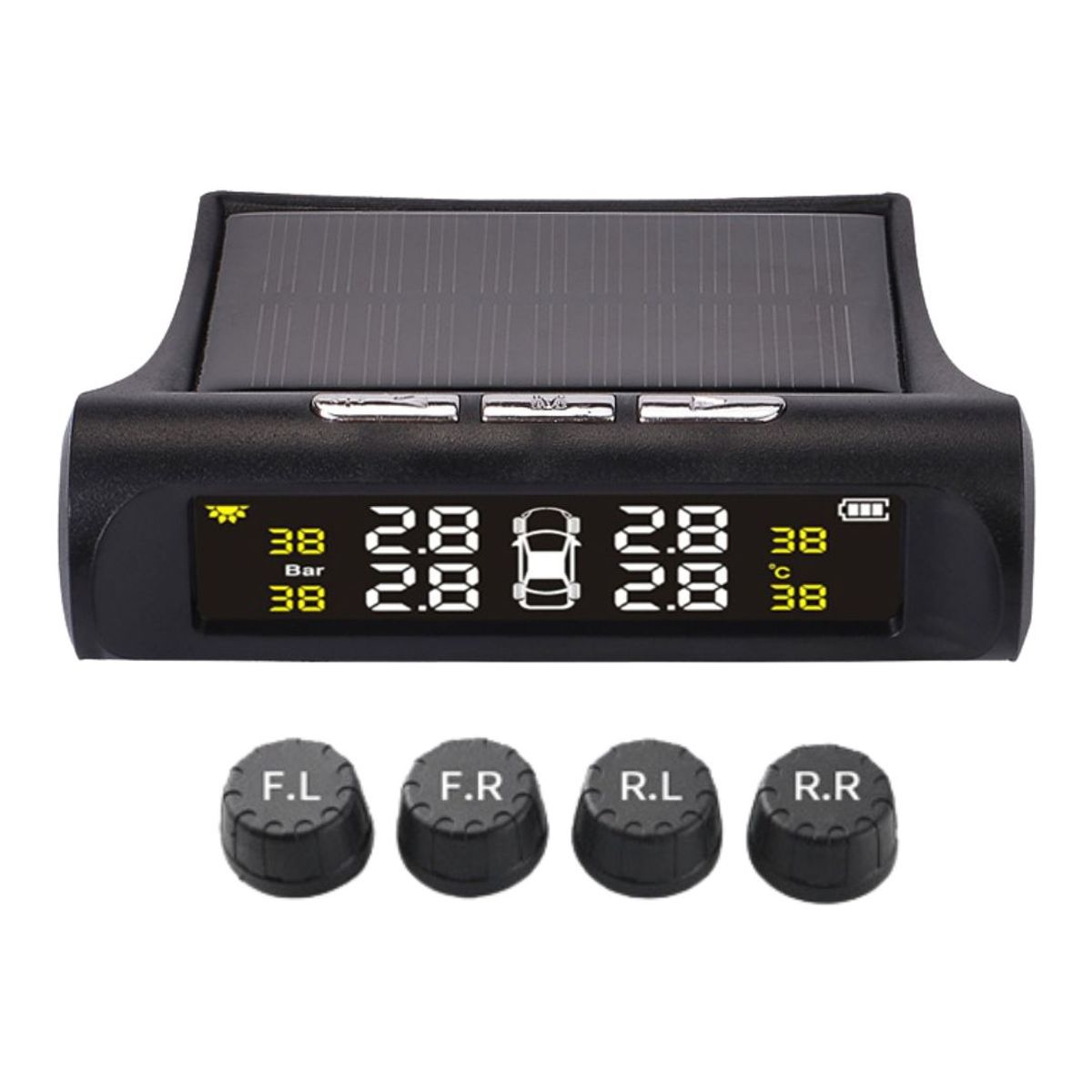 SEISA - Medidor Presión Llantas SEISA Solar con Alarma AMK-X6