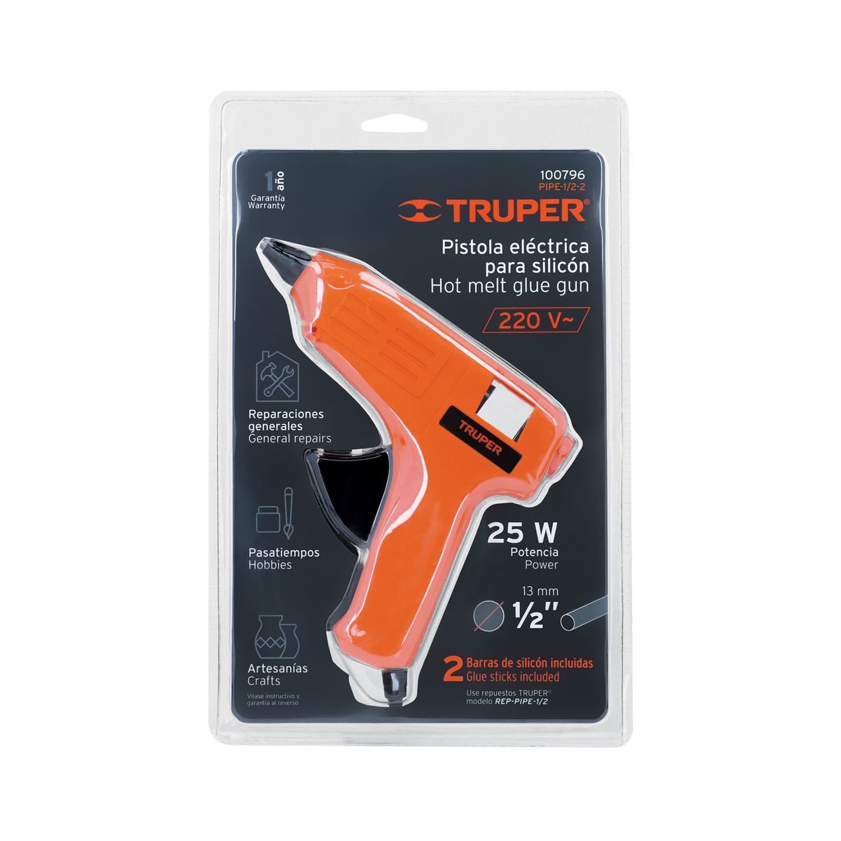 TRUPER - Pistola De Silicona Truper Para Barra Grande 25 W - 100796