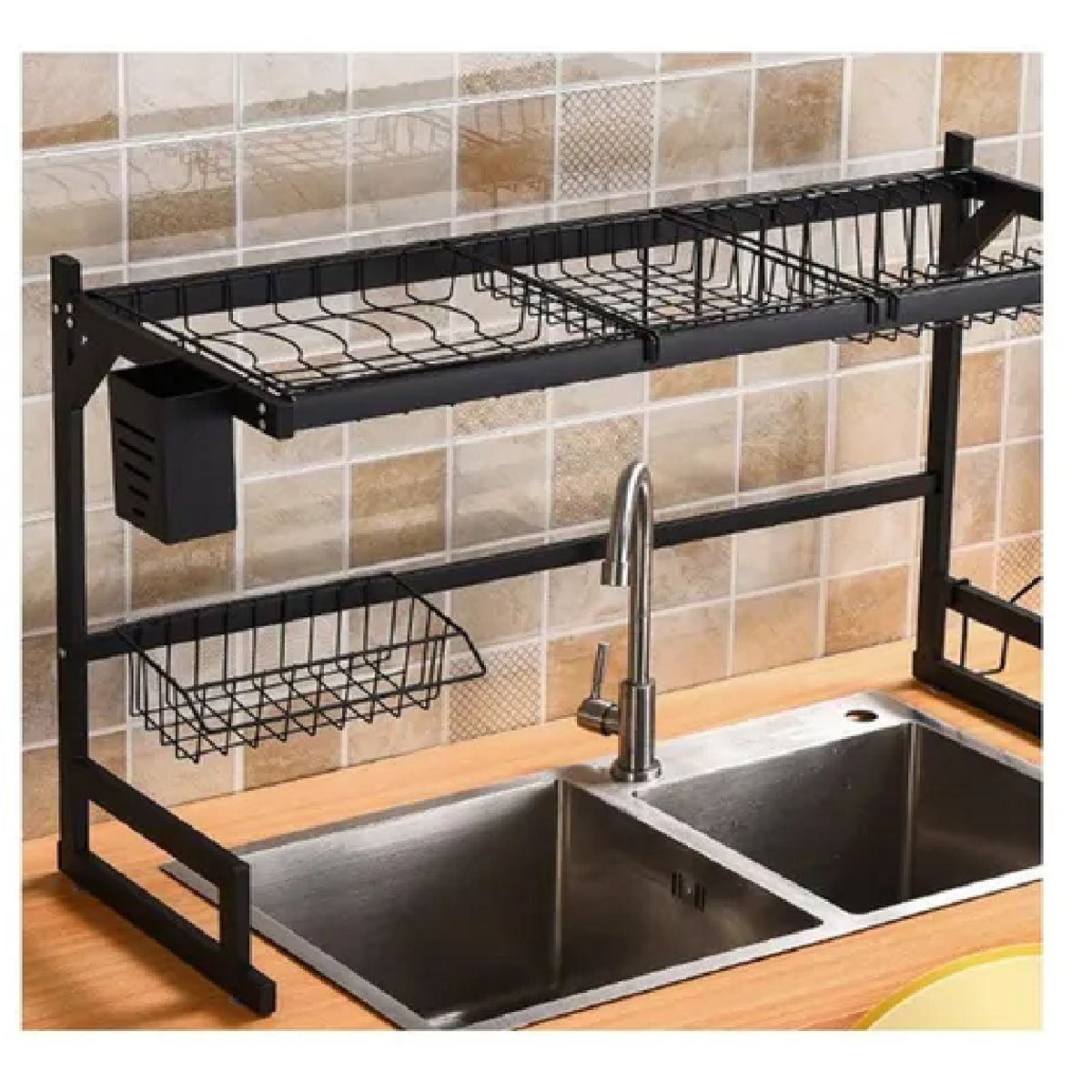 GENERICO - Escurridor Organizador De Platos Para Cocina De 65cm