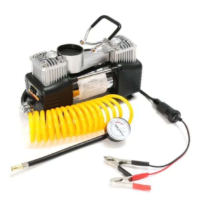 GENERICO - Compresor Aire Doble Piston Auto Camioneta Inflador Llanta