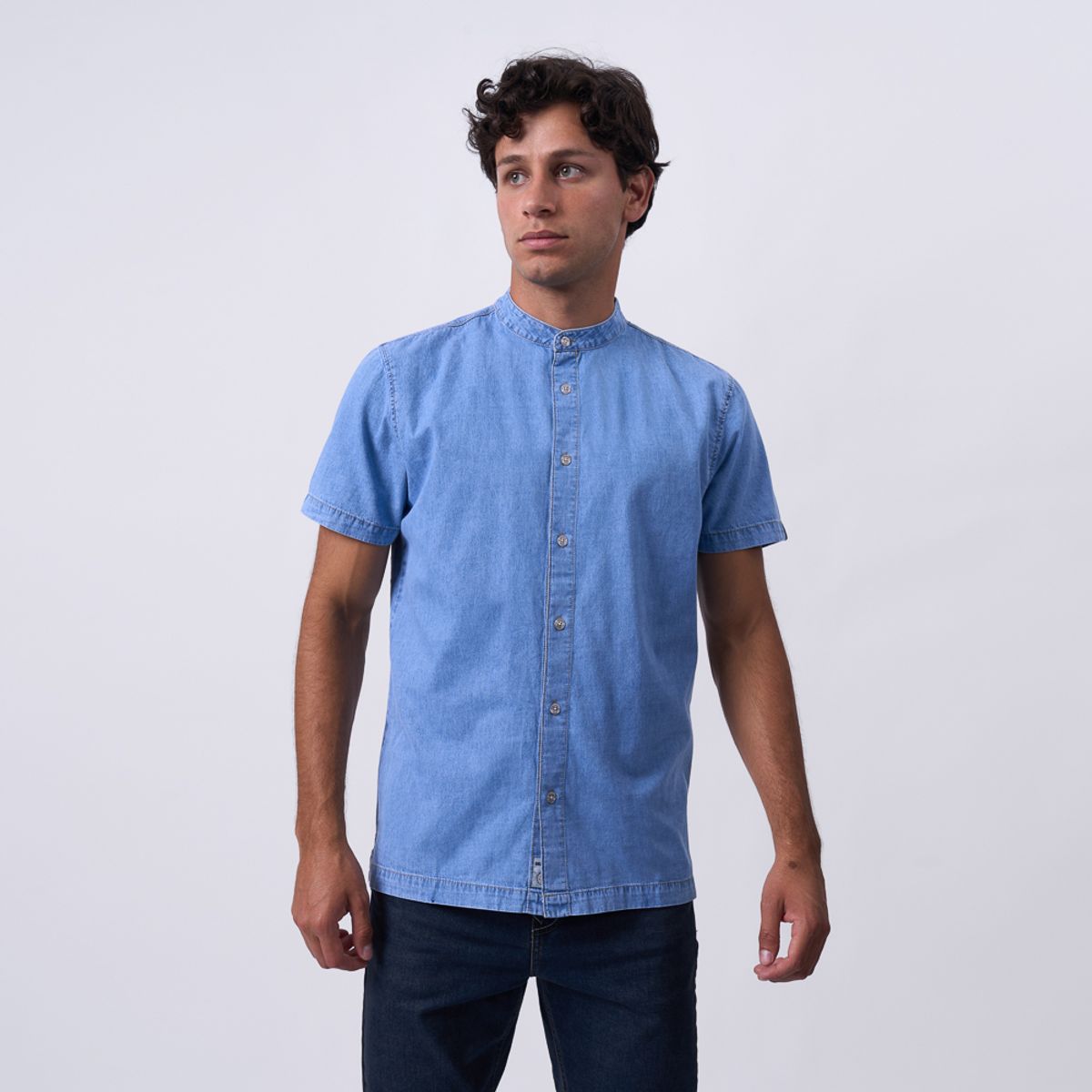 BRONCO - CAMISA MC AP25DE NOVAC-R DENIM CAMISERO