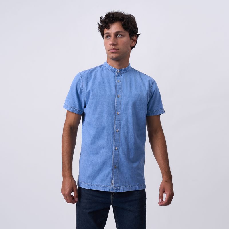 BRONCO - CAMISA MC AP25DE NOVAC-R DENIM CAMISERO