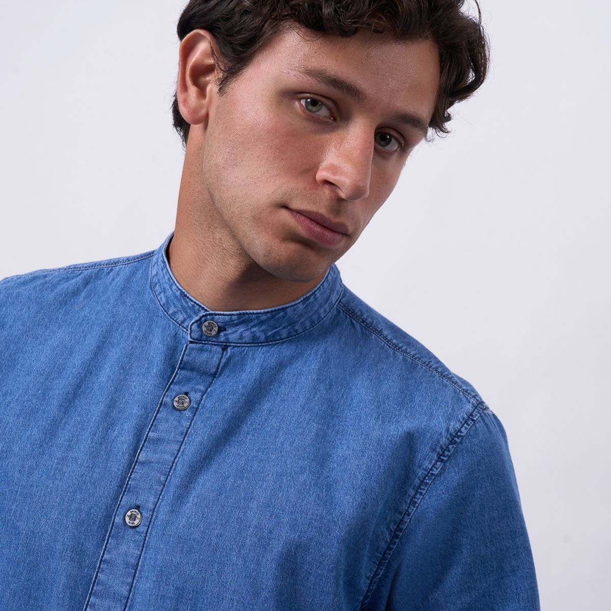 BRONCO - CAMISA MC AP25DE NOVAC-R DENIM CAMISERO