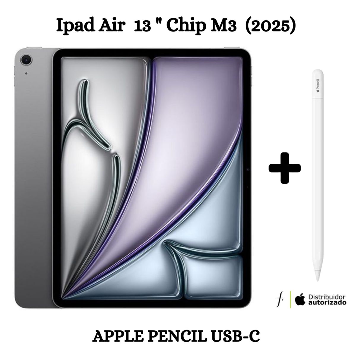 APPLE - Nuevo iPad Air 13''  Chip M3 Wifi 128GB - Space Gray (2025) + Pencil USB-C