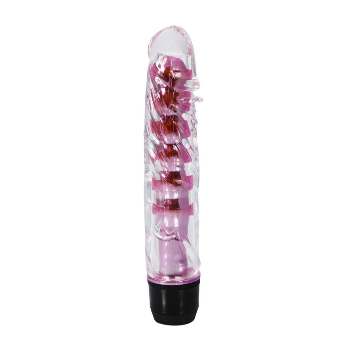 GENERICO - Potente Vibrador De 8 Velocidades Jelly 18cm x3.3cm - Rosado