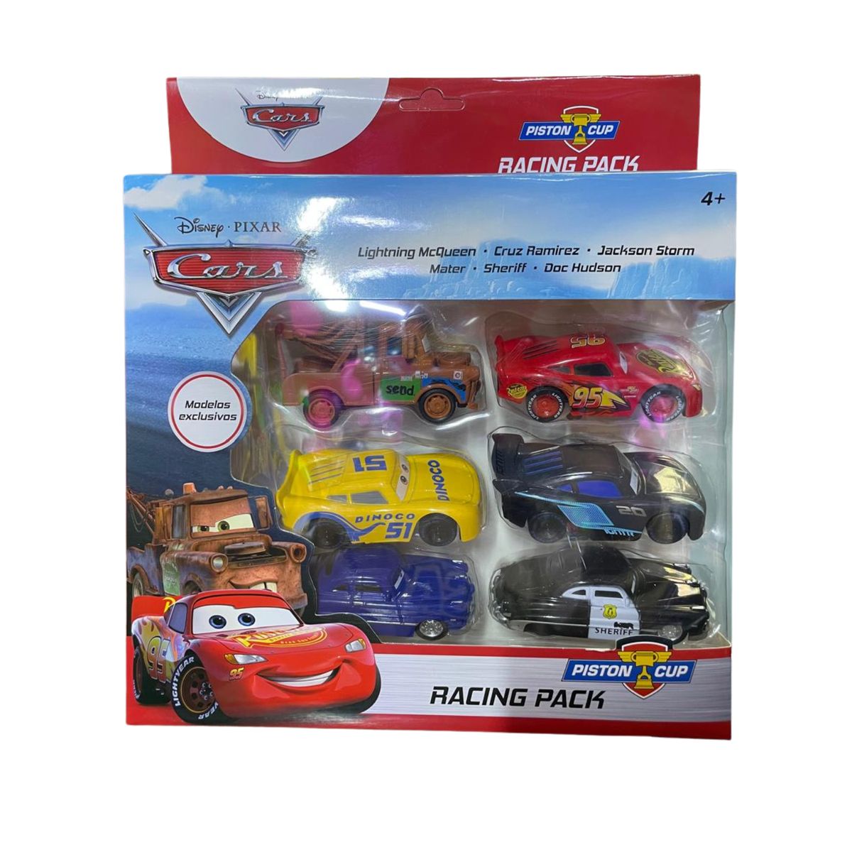 GENERICO - Colección Cars: 6 Autos de Metal