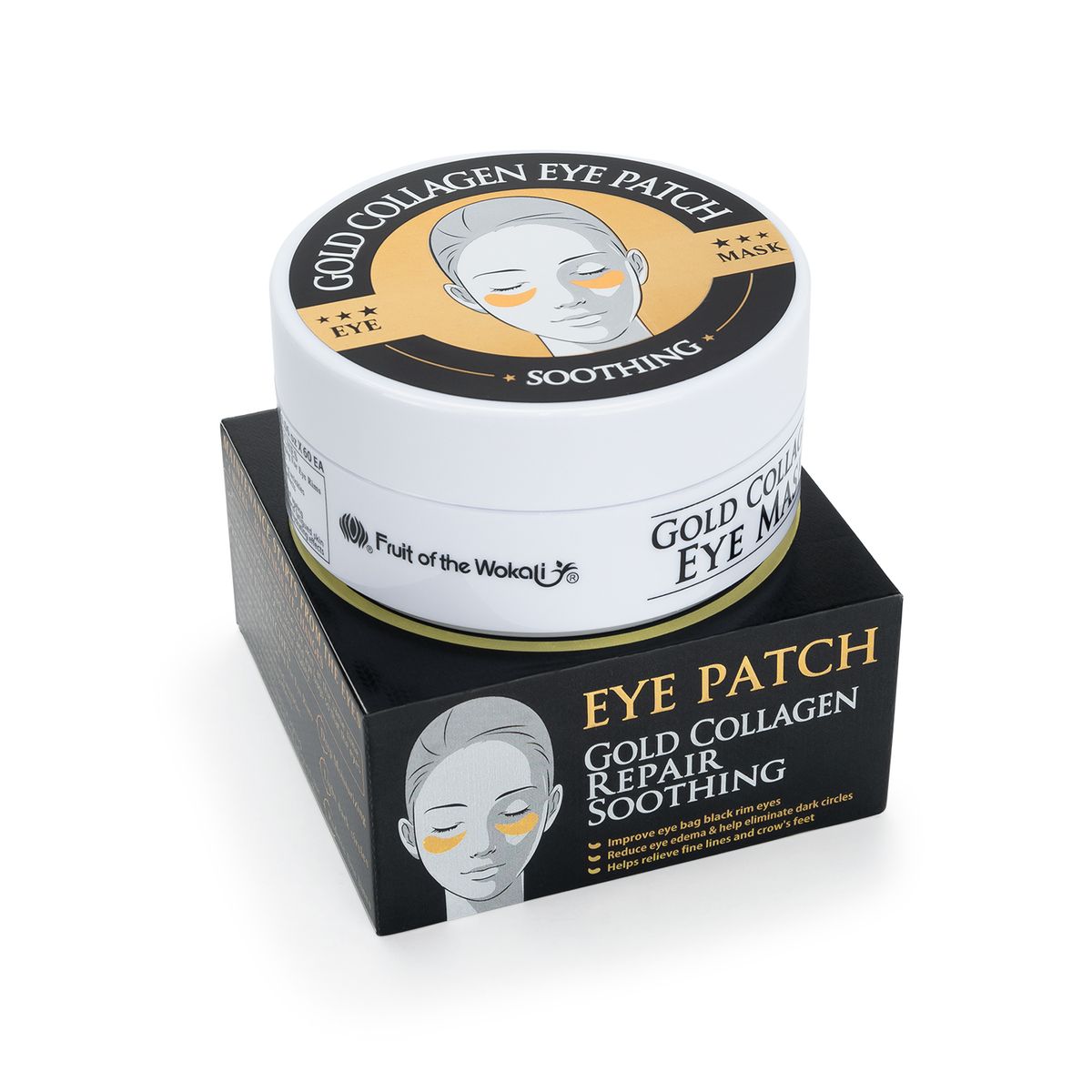 WOKALI - Parches para Ojos WOKALI Gold Colágeno CAJA 60 UND