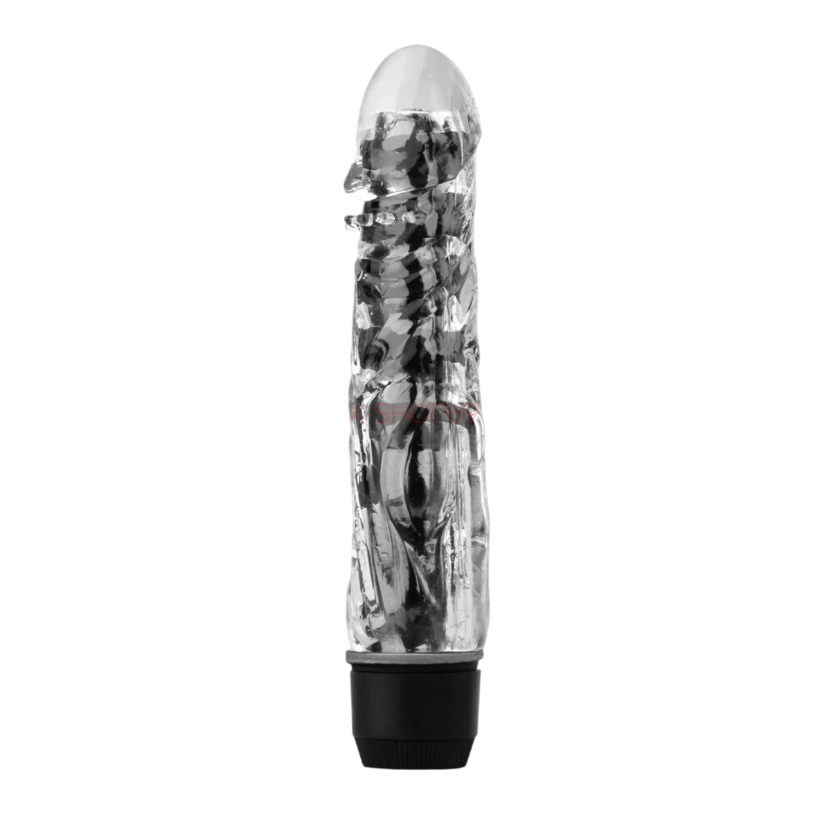 GENERICO - Potente Vibrador De 8 Velocidades Jelly 18cm x3.3cm - Negro