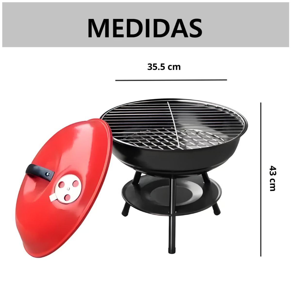 INSPIRA - Parrilla Portatil Circular