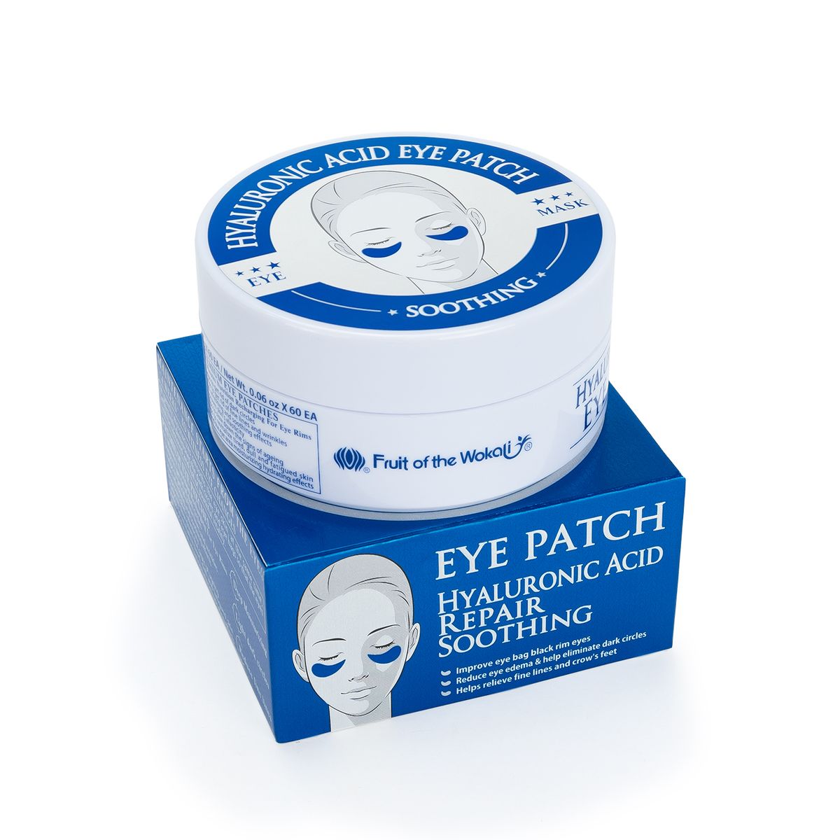WOKALI - Parches para Ojos WOKALI Ácido Hialurónico CAJA 60 UND