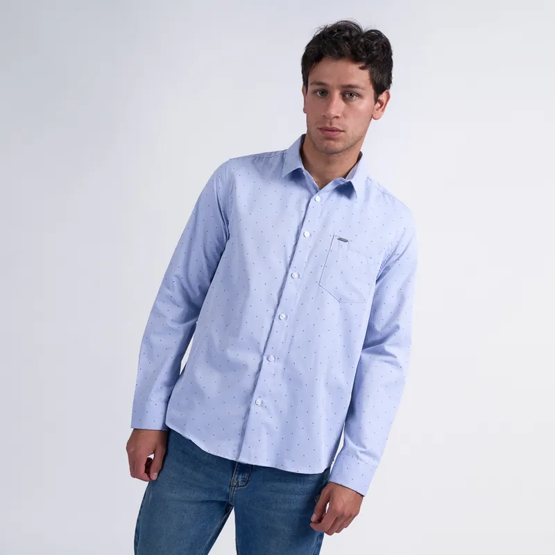 BRONCO - CAMISA ML EI25POP VARGAS POPELINA