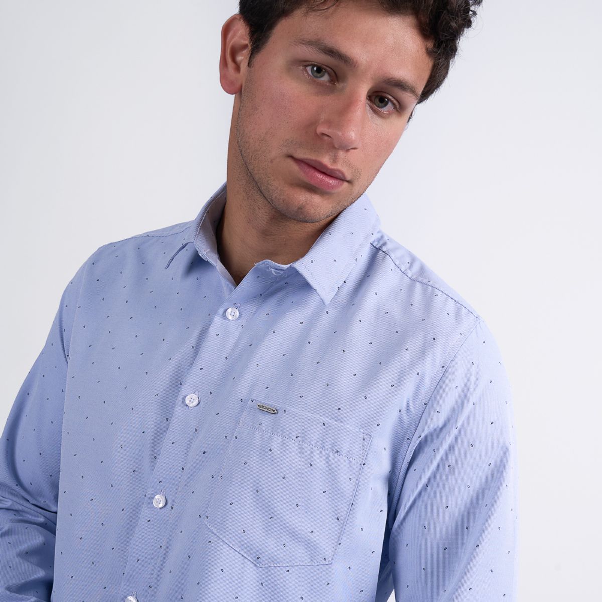 BRONCO - CAMISA ML EI25POP VARGAS POPELINA