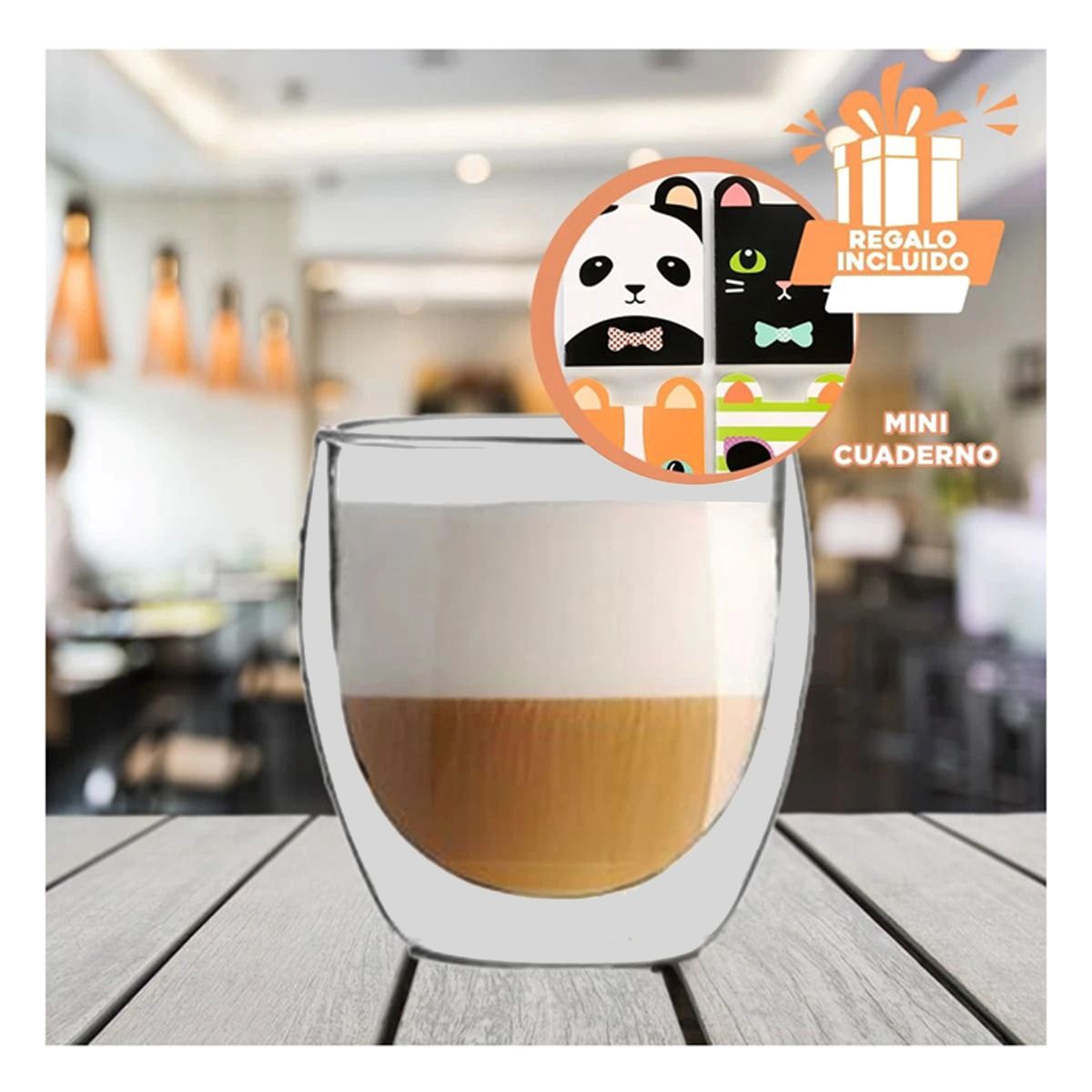 GENERICO - Taza de Mango Ergonomico Sin Asa Y+Regalo Agendita