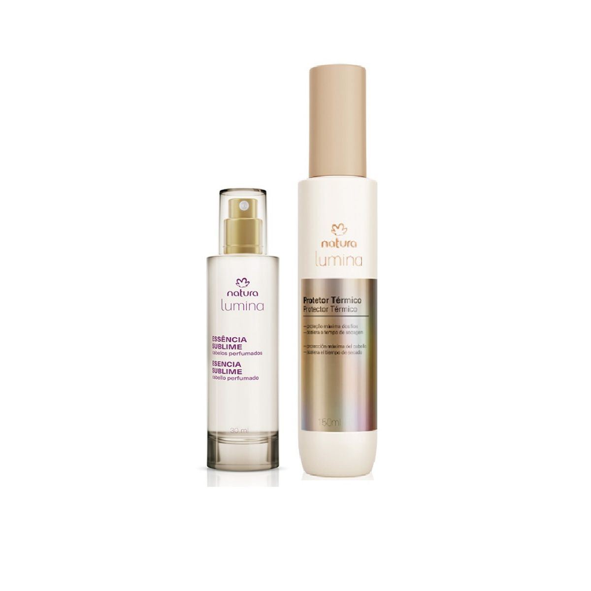 NATURA - Kit Cabello Protector Termico con Esencia Sublime para Cabello lumina