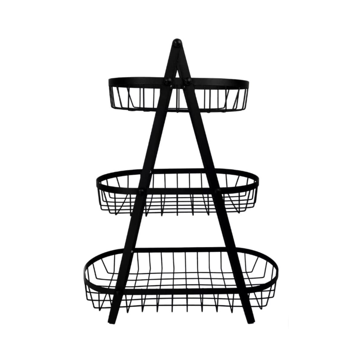 GENERICO - Pack6 Frutero en Forma en Negro Y+Banderitas Adhesivas