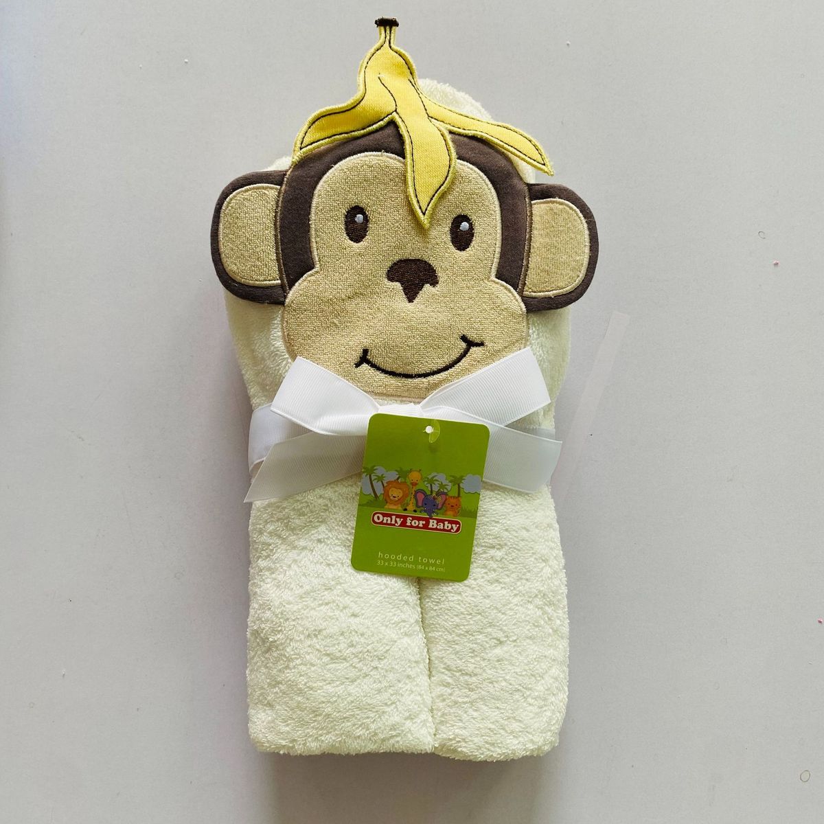 GENERICO - Toalla Para Bebés Con Capucha Diseño Mono