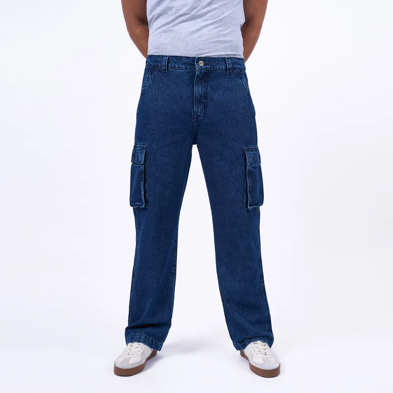 BRONCO - JEAN CARGO KP25ROB-W DENIM RIGIDO