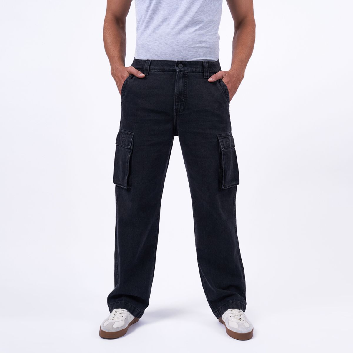 BRONCO - JEAN CARGO KP25ROB-W DENIM RIGIDO