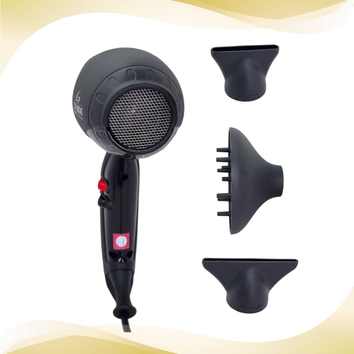 GAMA - Secadora Profesional Gama Leggero Ion 2400 watts - NEGRO