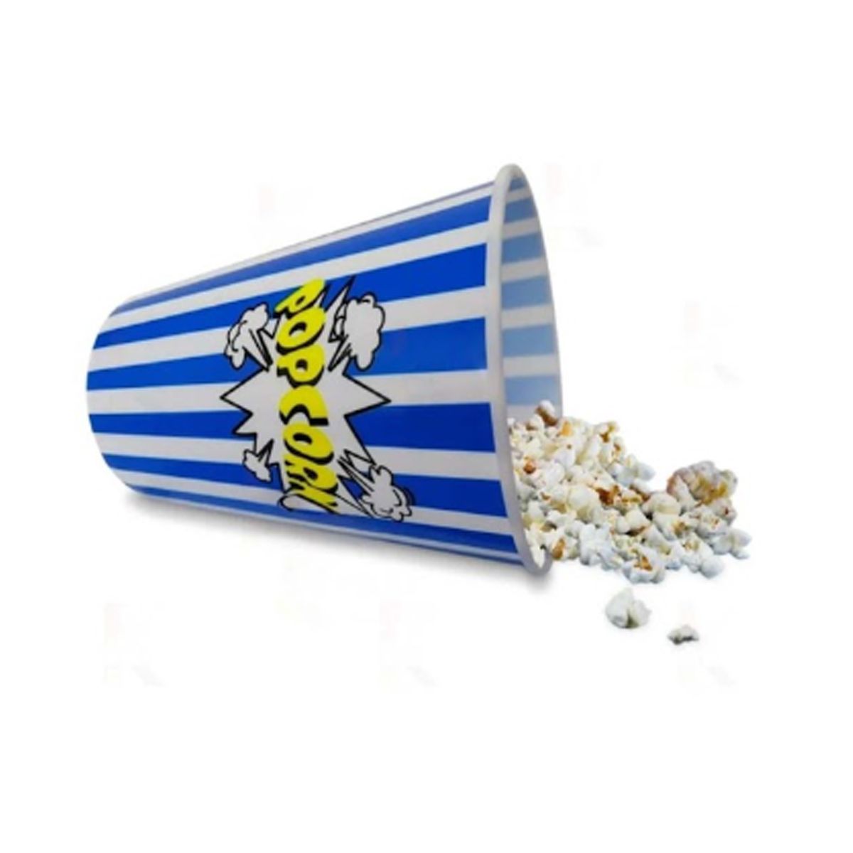 GENERICO - Pack2 Cubeta Vaso Popcorn Delgado para Ver Peliculas en Azul