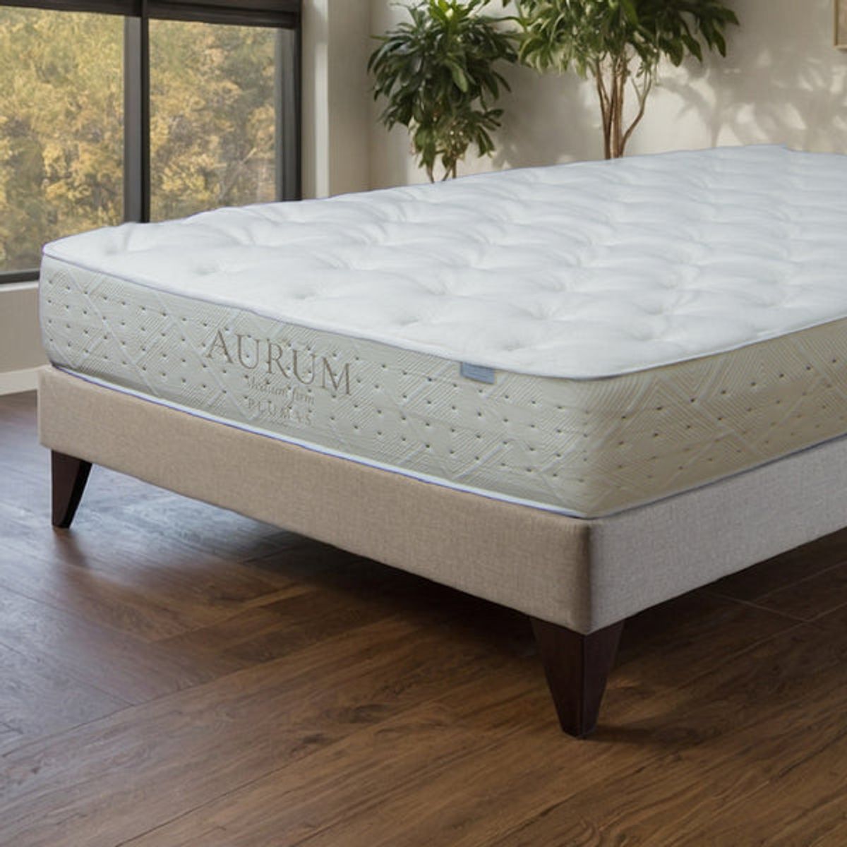 PLUMAS - Colchón Aurum Medium Firm- Cloud Memory Foam Queen