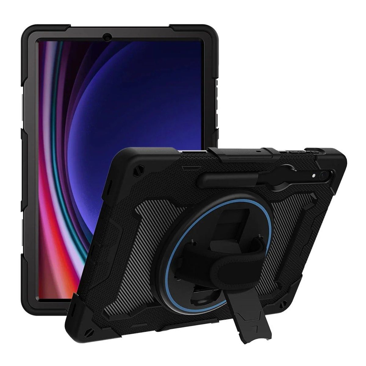 FUNDAANTIGOLPES - Funda Antigolpe 360 para tablet Samsung S9 11" SMX710/X716B/X718 Negro
