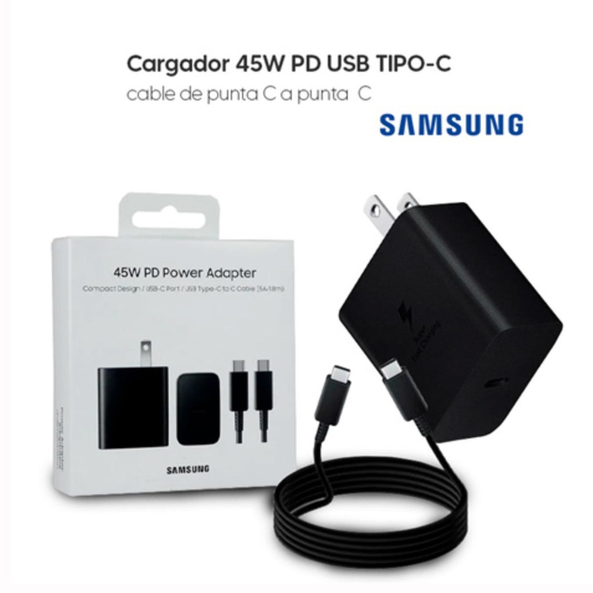 SAMSUNG - Cargador Samsung Edition Premiun 45W Para Galaxy S25 Plus