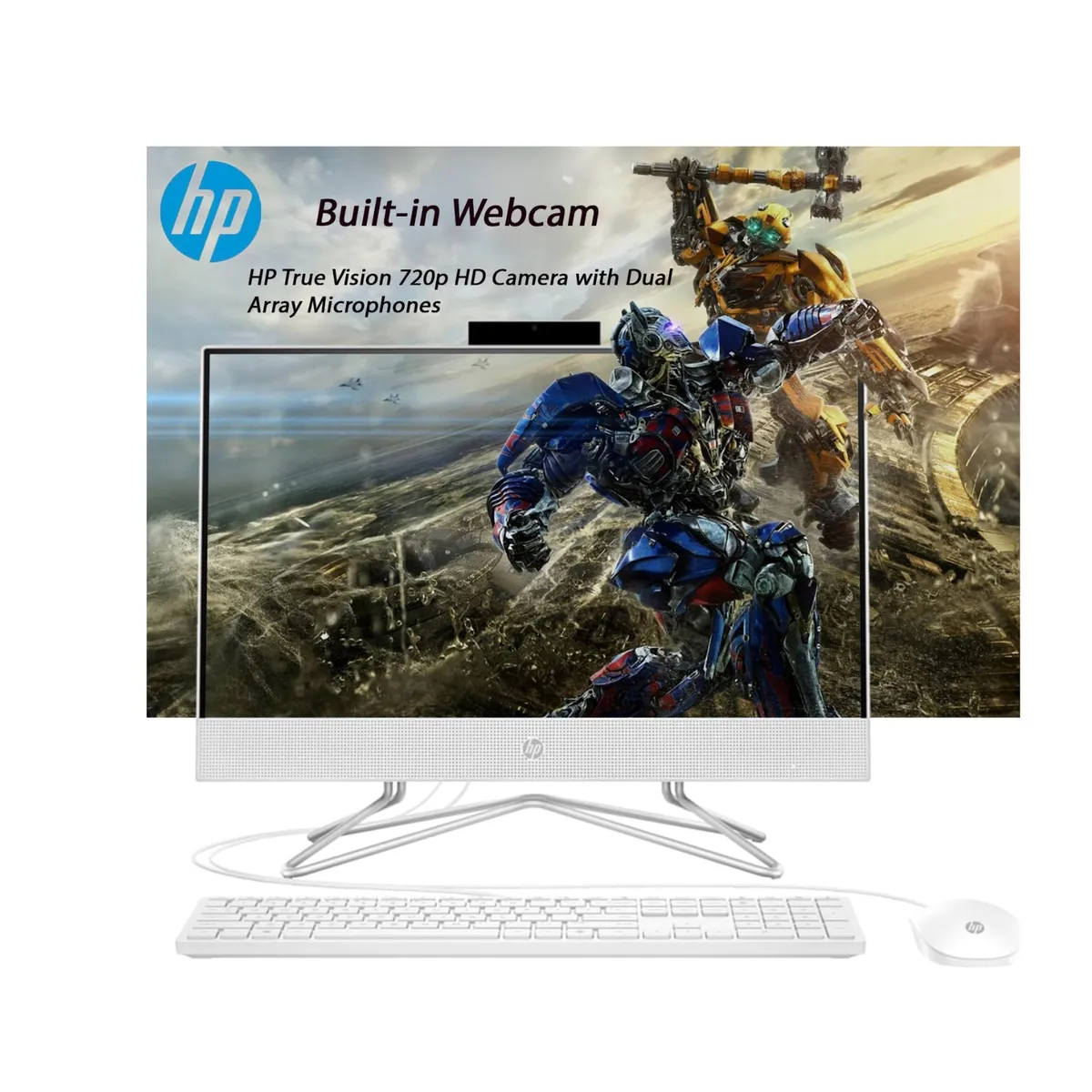 HP - All in one HP 23.8" Windows 11 Home Intel Core i5 8GB 512GB 24-CB1009LA