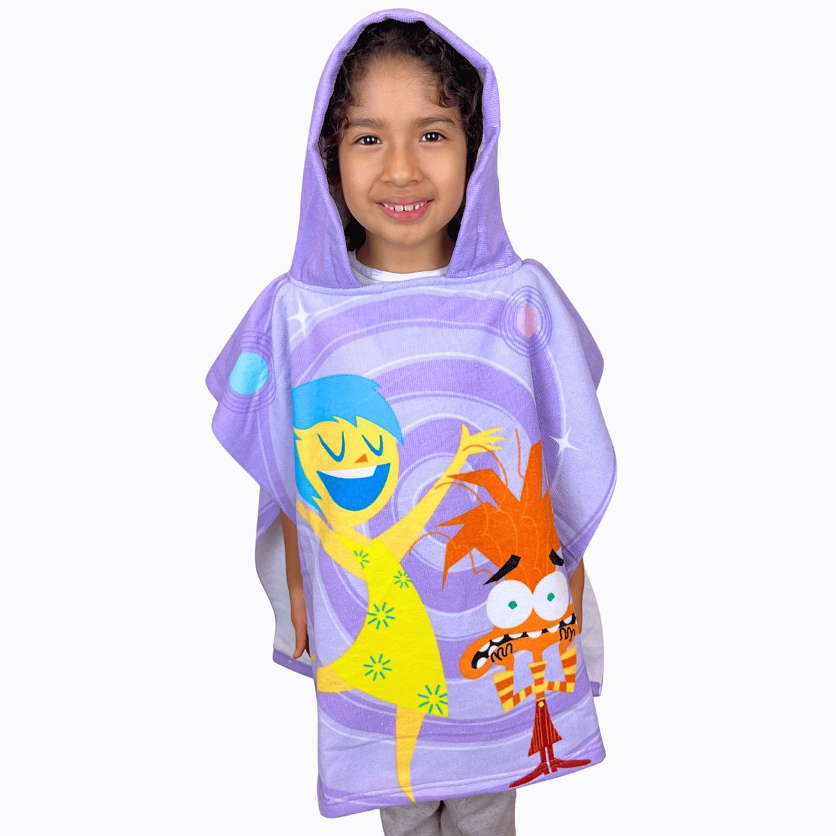 DISNEY - Toalla Poncho Infantil INTENSAMENTE 2 de Microfibra