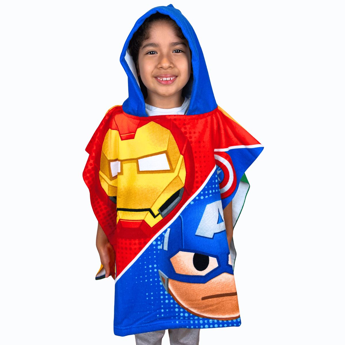 DISNEY - Toalla Poncho Infantil MARVEL AVENGERS de Microfibra