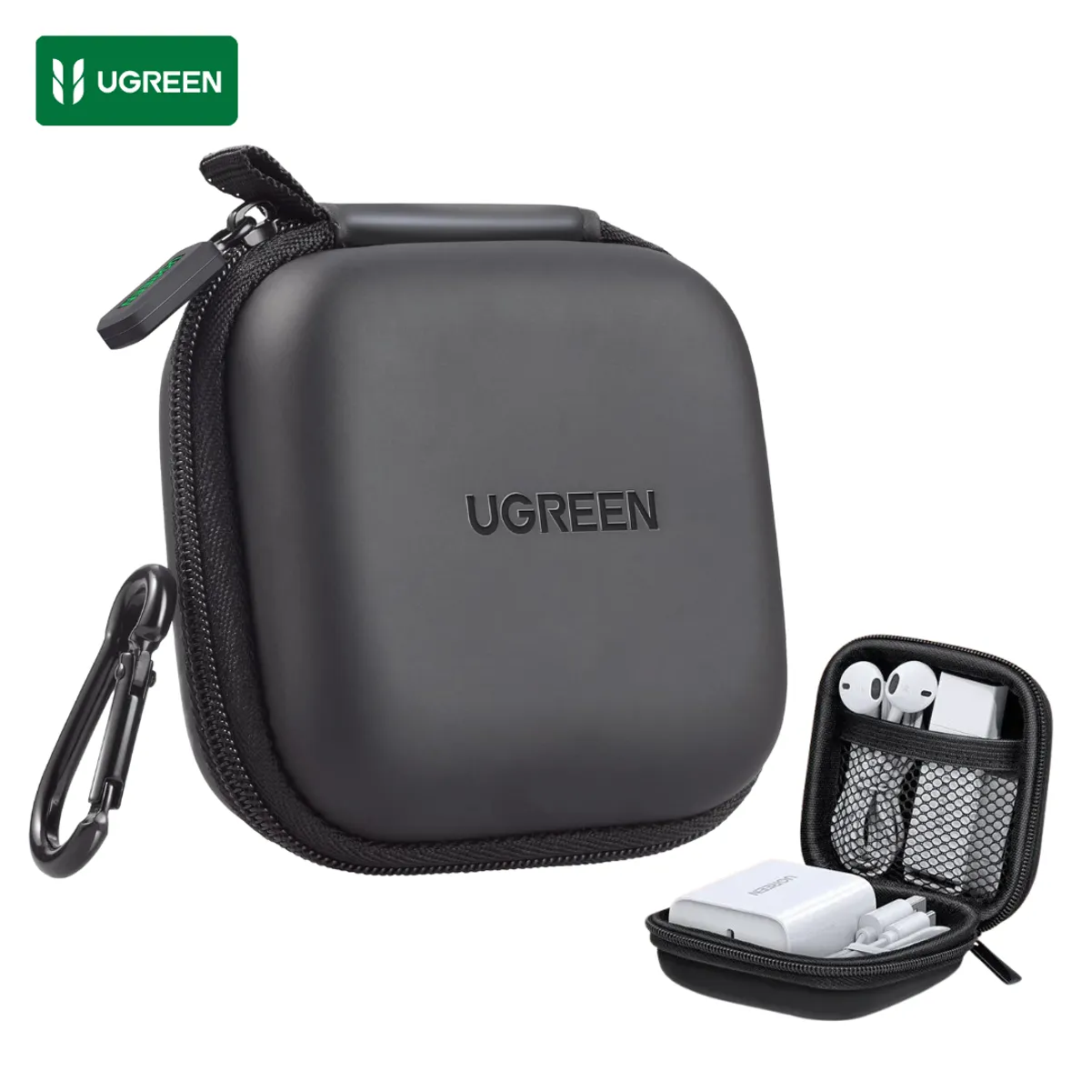 UGREEN - Estuche UGREEN Diseño Premium para Audífonos Cargadores y Cables