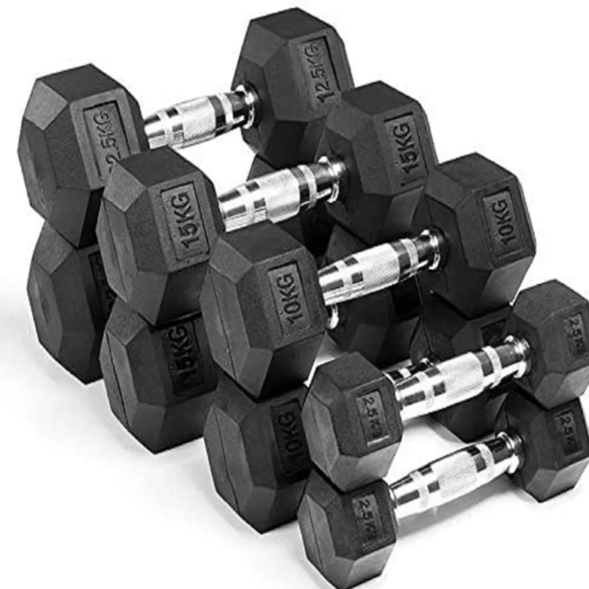 GENERICO - Mancuernas Hexagonales de 2 50KG - Par