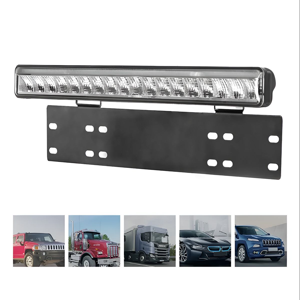 GENERICO - Barra Led Neblinero Luz Blanco +Soporte Tecnologia Americana