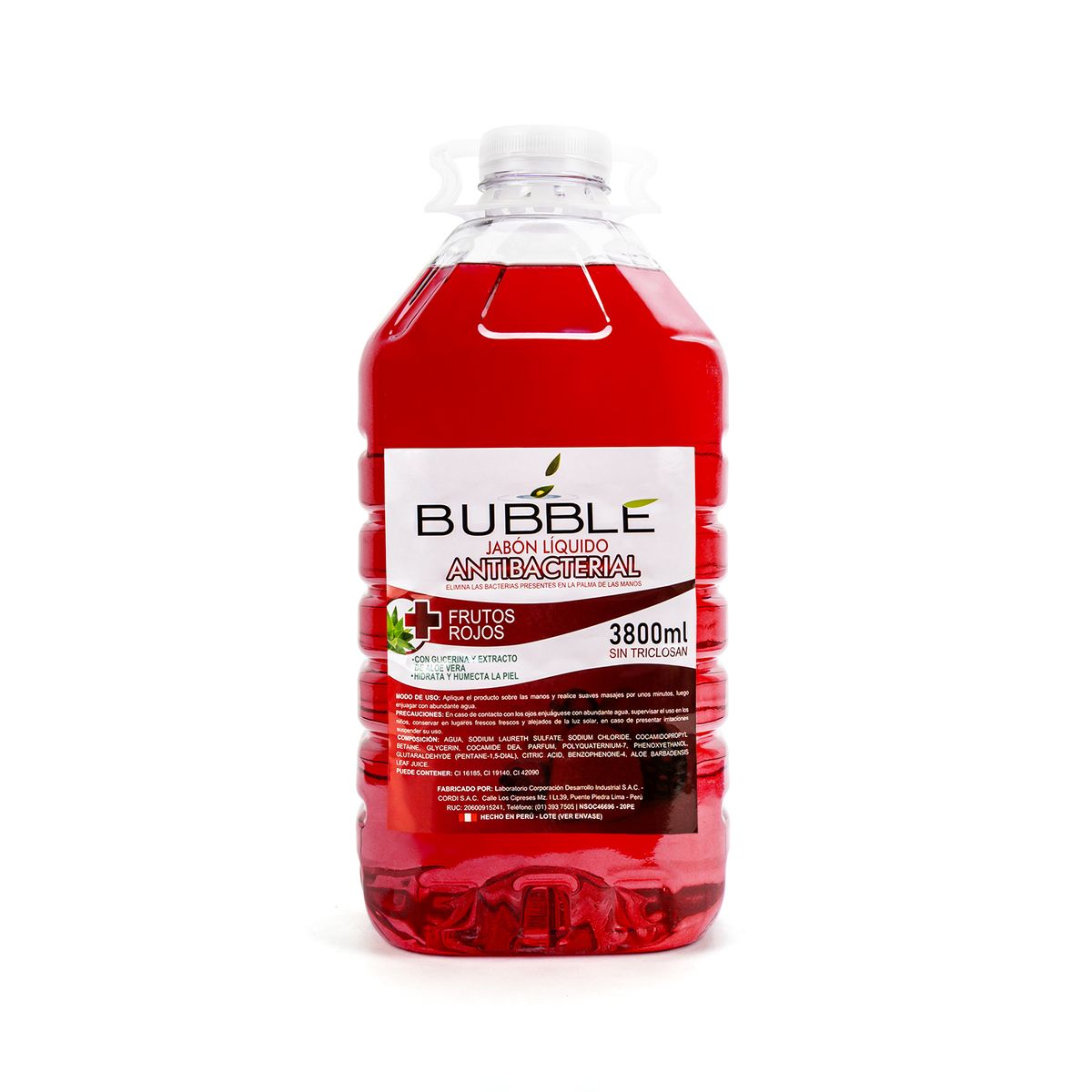 GENERICO - Jabón Líquido Antibacterial Frutos Rojos FCO 3800 ML