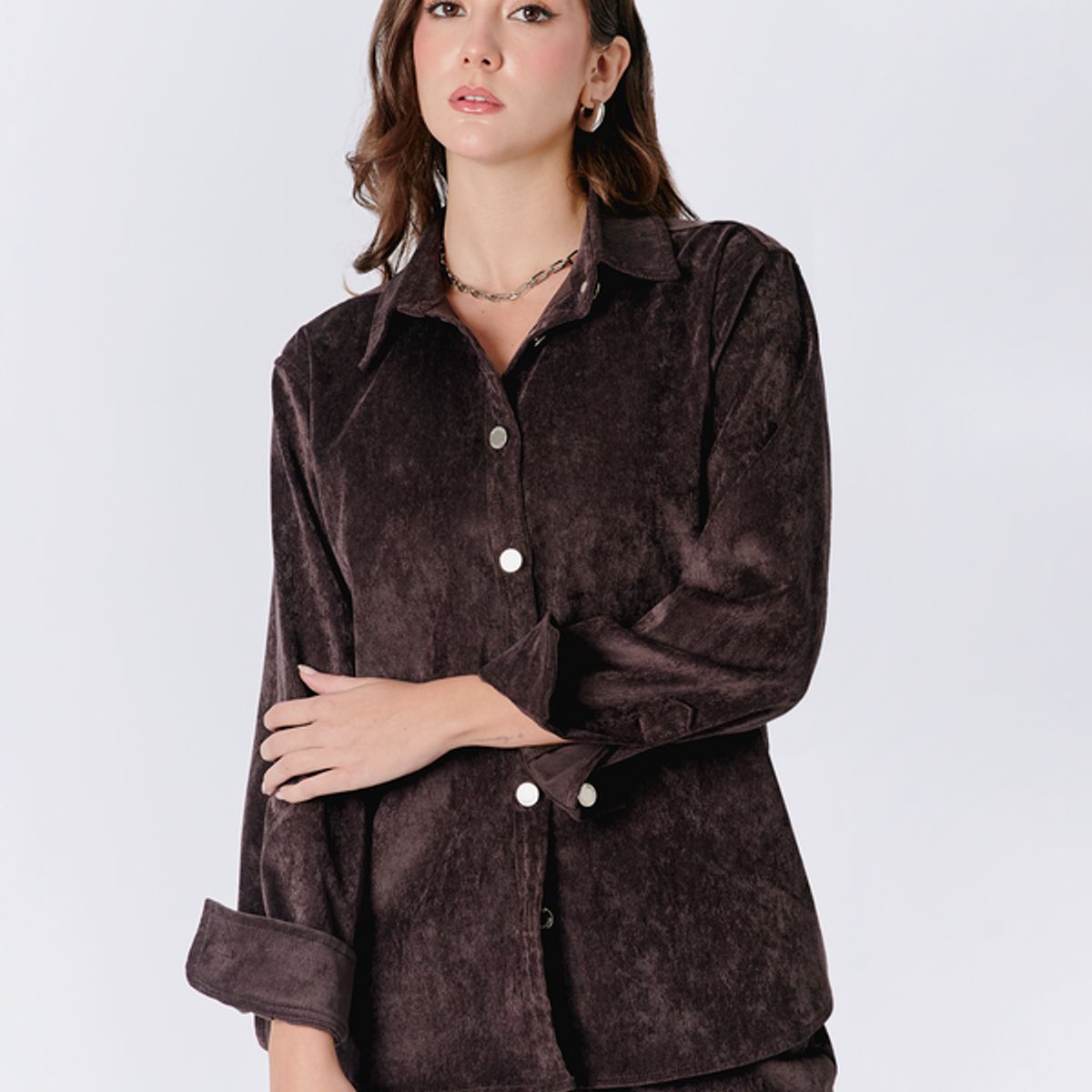 BANATY - CAMISA DE CORDUROY THAIS MANGA LARGA DE MUJER