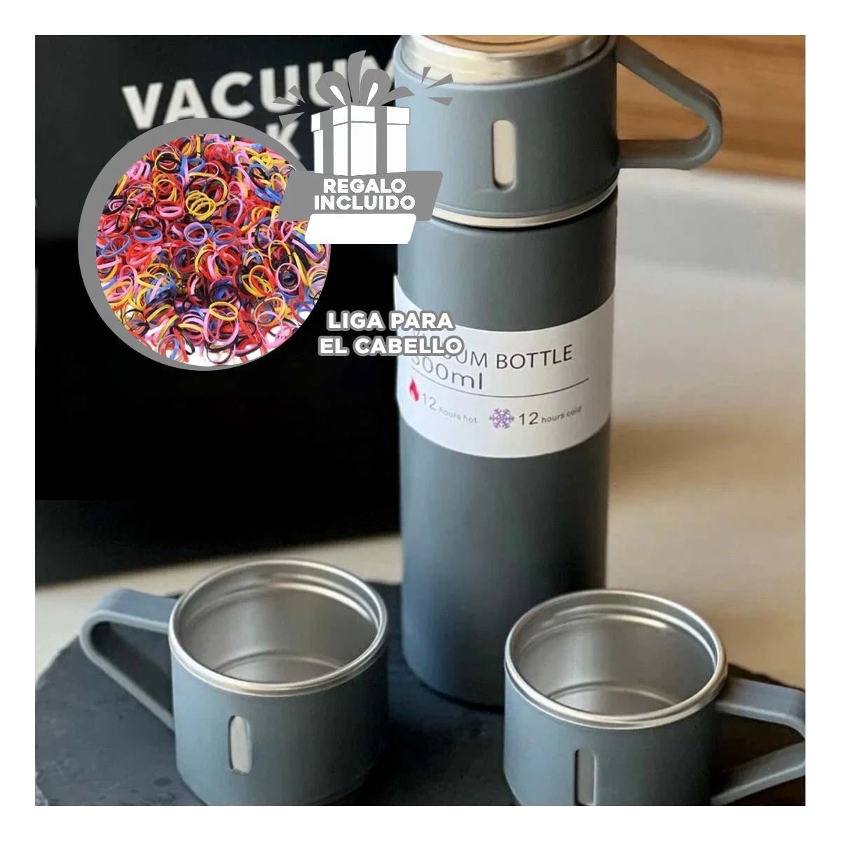 GENERICO - Pack12 Botella Portatil para Te Plomo Y+Ligas de Regalo