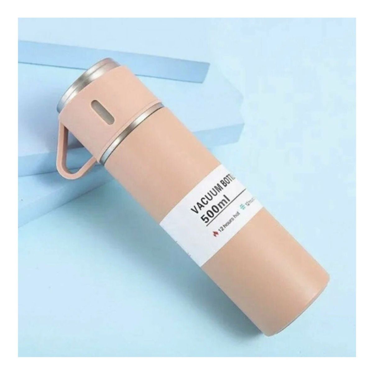 GENERICO - Pack6 Botella Ligera con Recipientes para Oficina Rosado