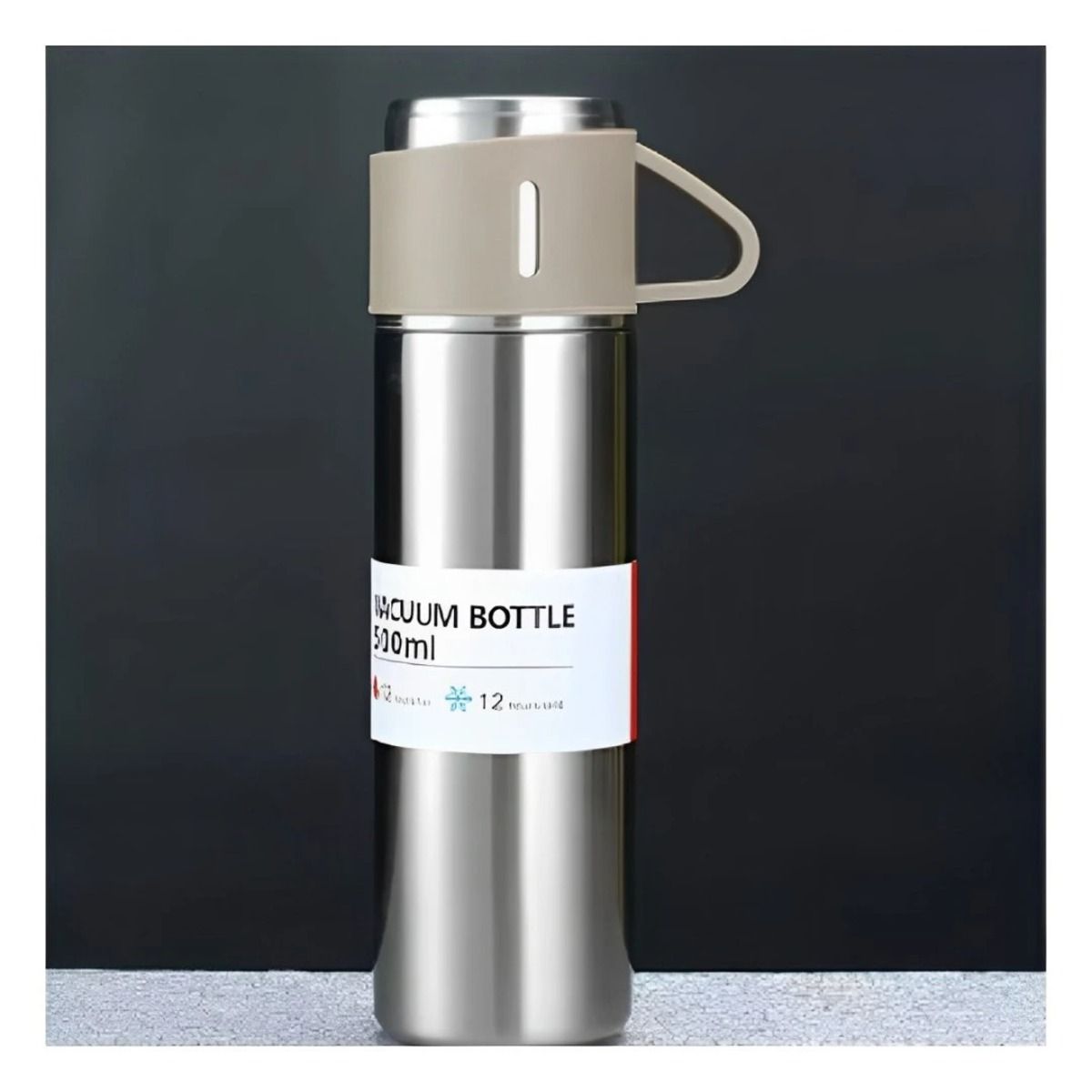 GENERICO - Pack6 Botella Ligera con Recipientes para Oficina Marron