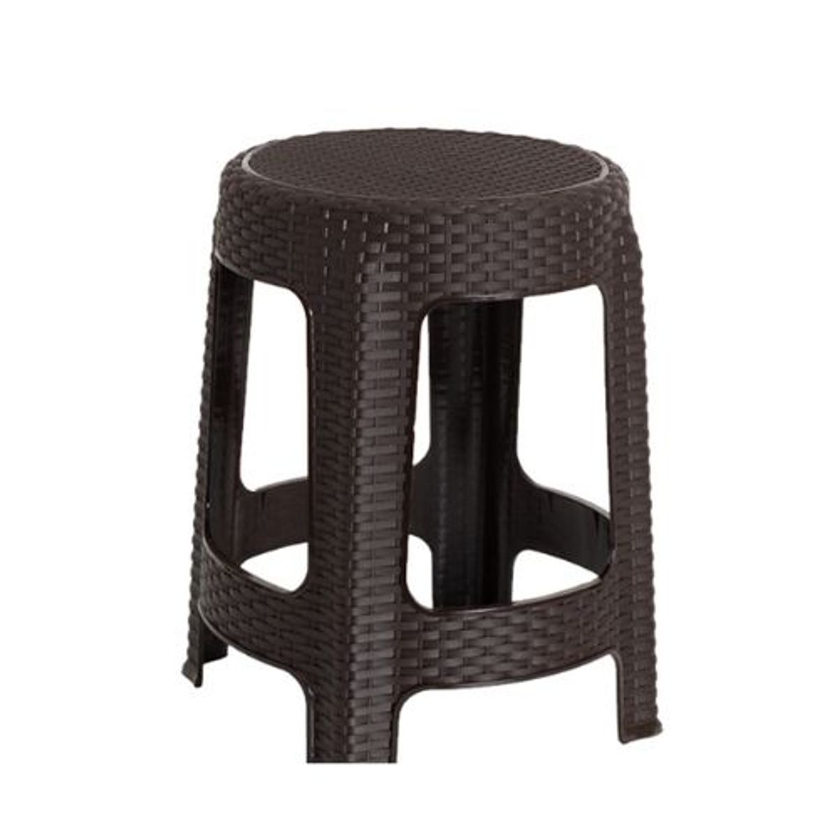 GENERICO - Banco David Rattan x3 unidades Color Marron Premiun