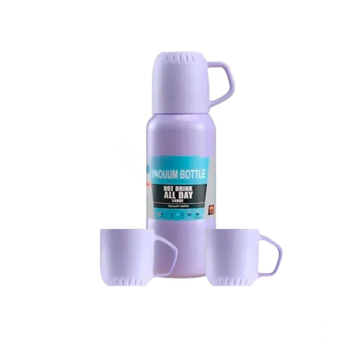 GENERICO - Pack6 Botella Termica de 500ml Lila