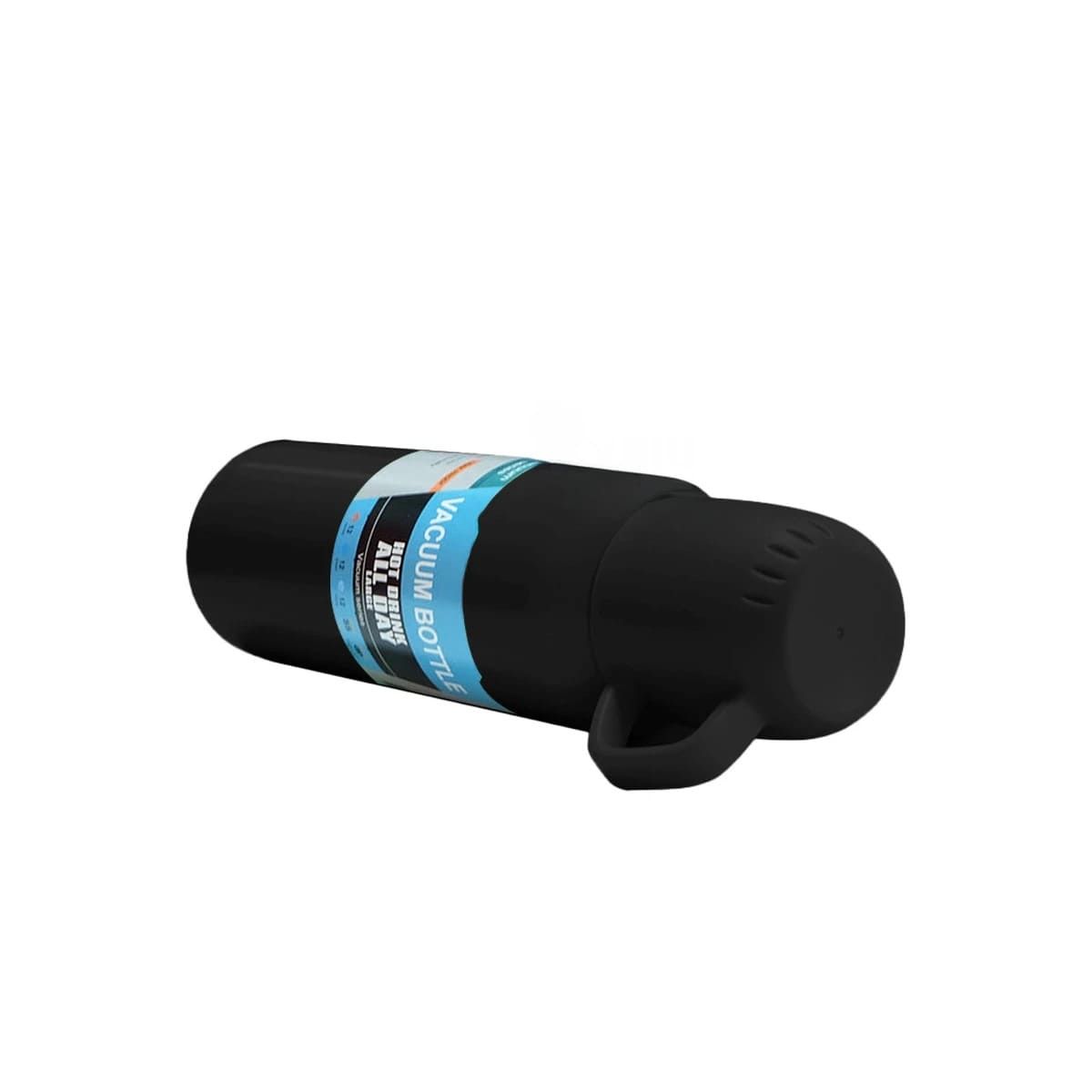 GENERICO - Termo de Acero Mantiene el Frio Negro Y+Regalo Stickers