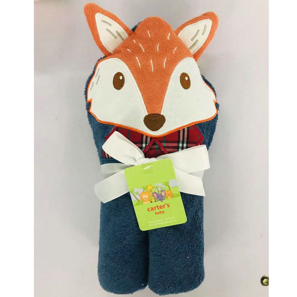 GENERICO - Toalla Para Bebés Con Capucha Diseño Zorro Azul