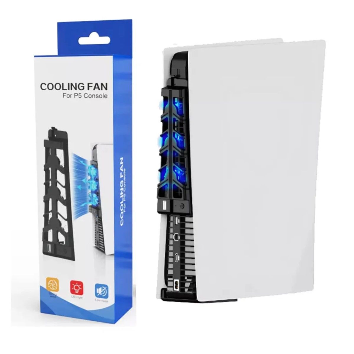 GENERICO - Ventilador de Refrigeración para PS5 Cooler LED