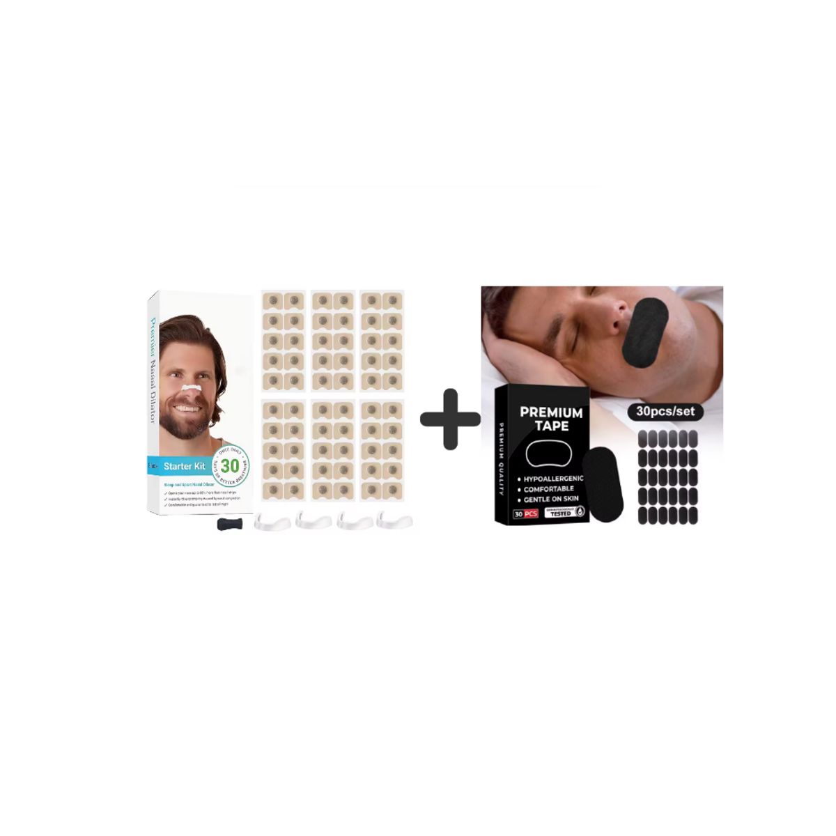 GENERICO - Cinta Bucal y Dilatador Nasal  Mejora tu Sueño y Respiración Ronquidos