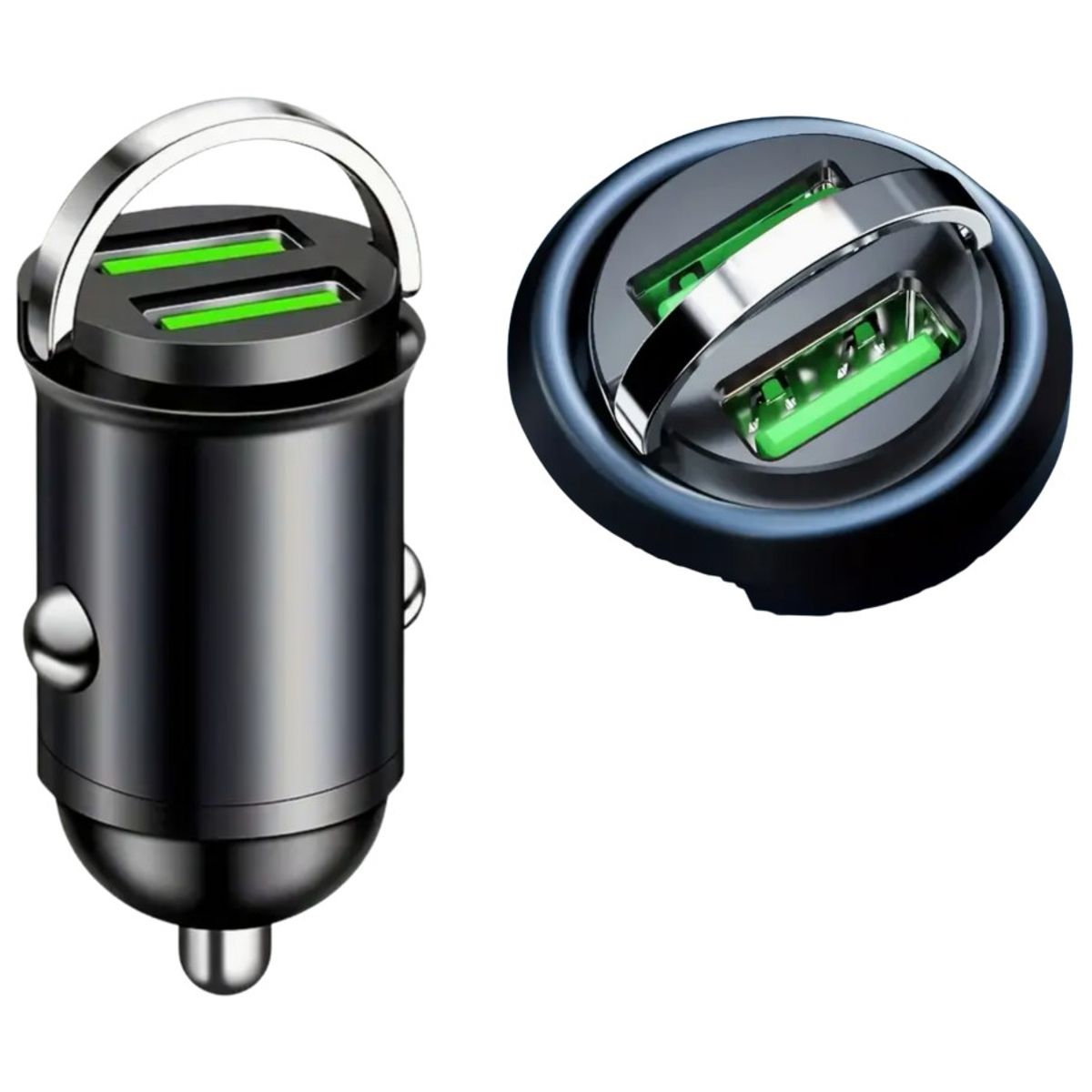 GENERICO - Mini Cargador Auto Coche Carro Doble Usb Carga Ultra Rapida