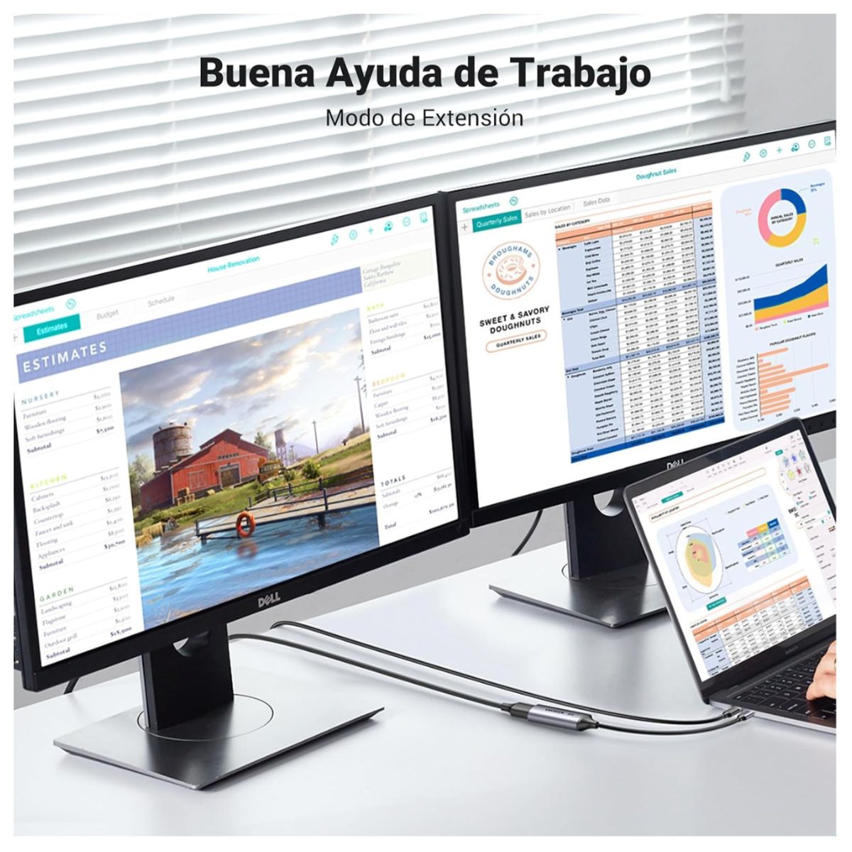 UGREEN - Adaptador Convertidor UGREEN Type C a DisplayPort 8K Alta Definición y Rendimiento UGREEN CM654